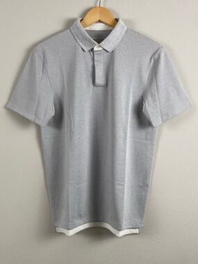 Outdoor Voices Clubknit Vented Short Sleeve Polo | Cloud